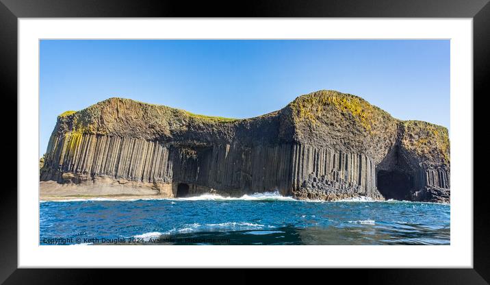 Staffa, Inner Hebrides, Scotland Framed Mounted Print by Keith Douglas