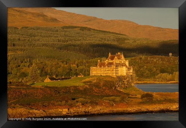 Duart Castle Scotland Isle of Mull  Framed Print by Holly Burgess