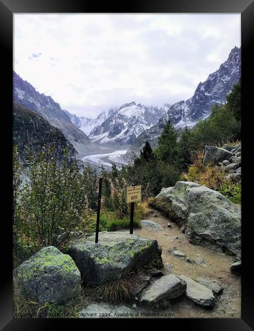 French Alps view Framed Print by Robert Galvin-Oliphant