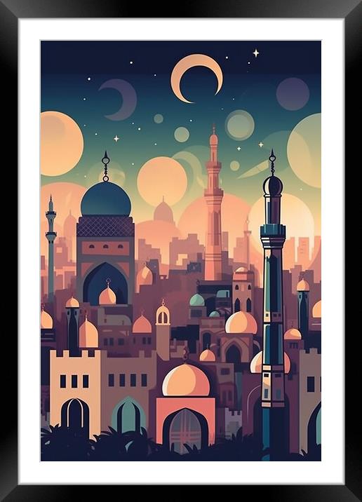 Cairo Eygpt Poster Framed Mounted Print by Steve Smith