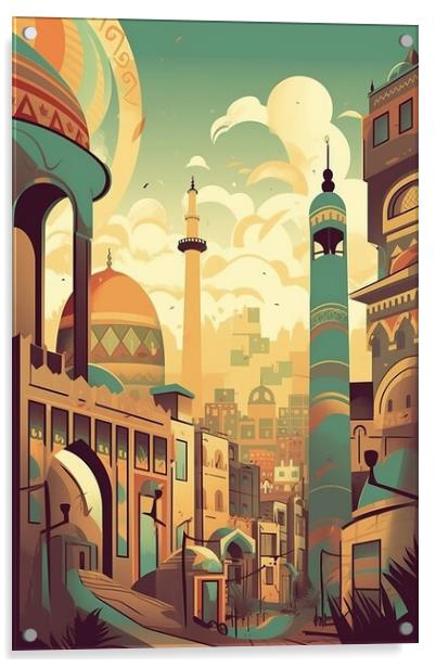 Cairo Eygpt Poster Acrylic by Steve Smith