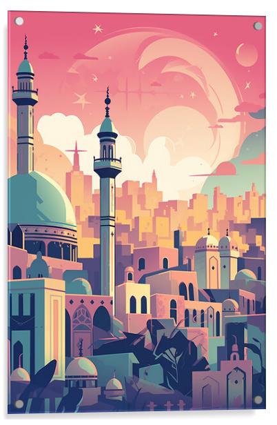 Cairo Eygpt Poster Acrylic by Steve Smith