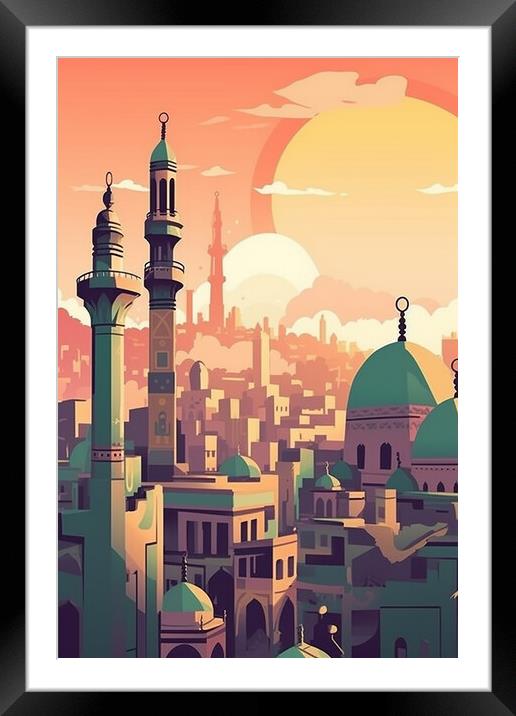 Cairo Eygpt Poster Framed Mounted Print by Steve Smith