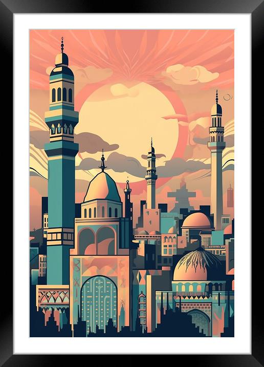 Cairo Eygpt Poster Framed Mounted Print by Steve Smith