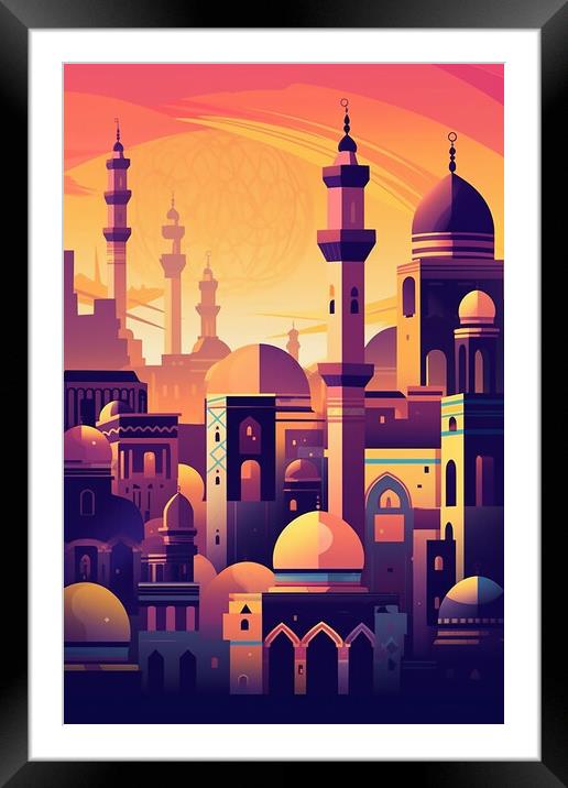 Cairo Eygpt Poster Framed Mounted Print by Steve Smith