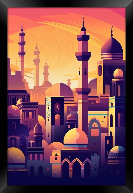 Cairo Eygpt Poster Framed Print by Steve Smith