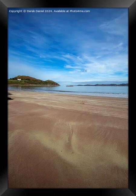 Firemore Sands, Poolewe Framed Print by Derek Daniel