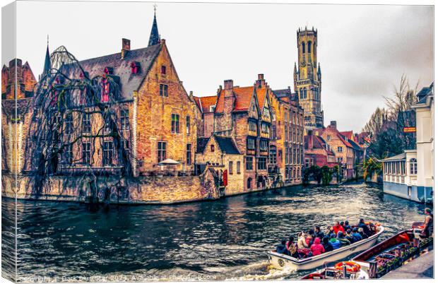 The city of Bruges Canvas Print by Dark Blue Star