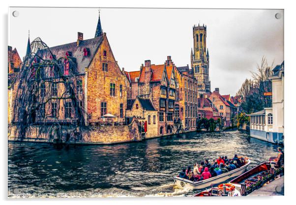The city of Bruges Acrylic by Dark Blue Star