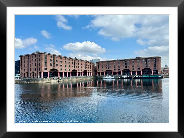 Albert Dock Liverpool Framed Mounted Print by Sheila Ramsey