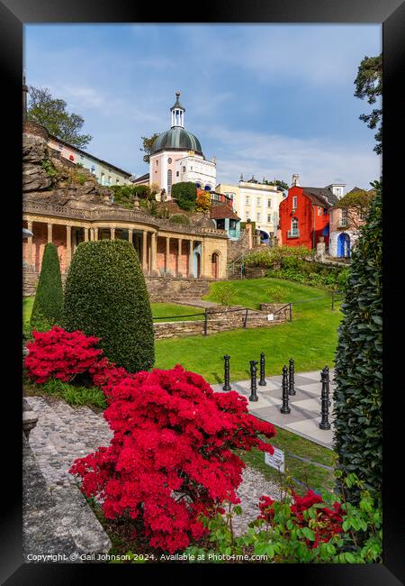 Views around the Welsh Village of portmerion Framed Print by Gail Johnson