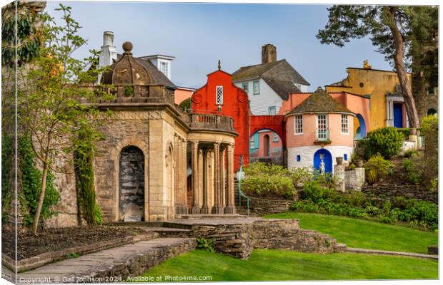 Views around the Welsh Village of portmerion Canvas Print by Gail Johnson