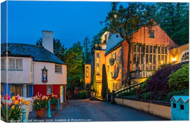 Views around the Welsh Village of portmerion Canvas Print by Gail Johnson