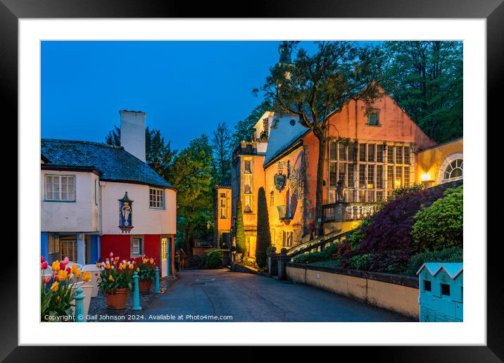 Views around the Welsh Village of portmerion Framed Mounted Print by Gail Johnson