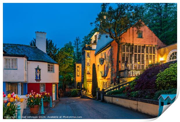 Views around the Welsh Village of portmerion Print by Gail Johnson