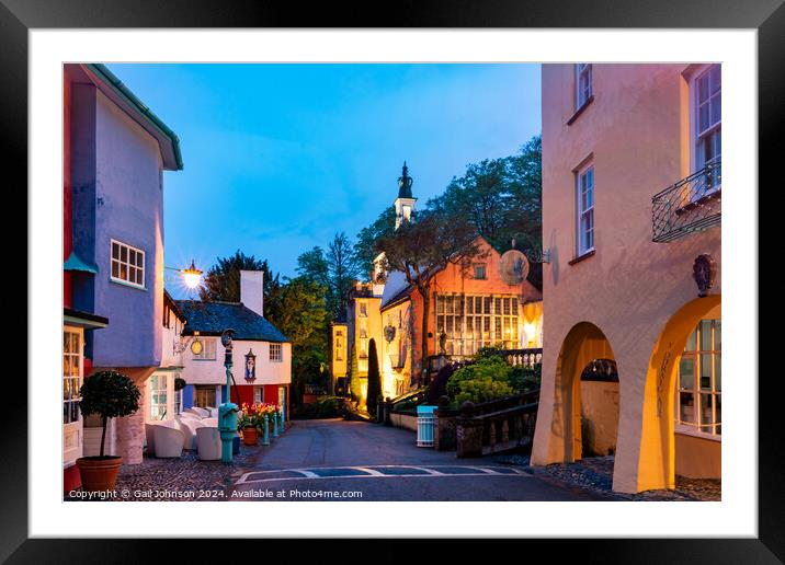 Views around the Welsh Village of portmerion Framed Mounted Print by Gail Johnson