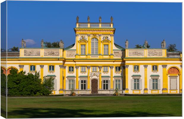 Wilanow Palace In Warsaw Canvas Print by Artur Bogacki