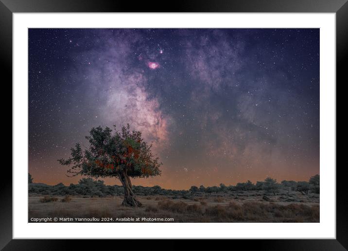 A Cypriot Sky Framed Mounted Print by Martin Yiannoullou