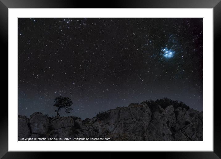 The Pleiades at Akamas  Framed Mounted Print by Martin Yiannoullou