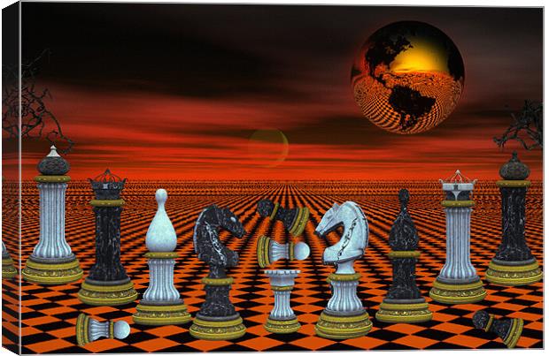 Chess Canvas Print by Elaine Manley