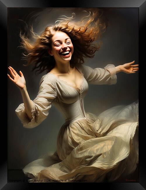 She Dances Well Framed Print by Julian Bound