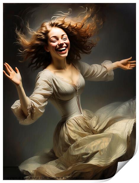 She Dances Well Print by Julian Bound