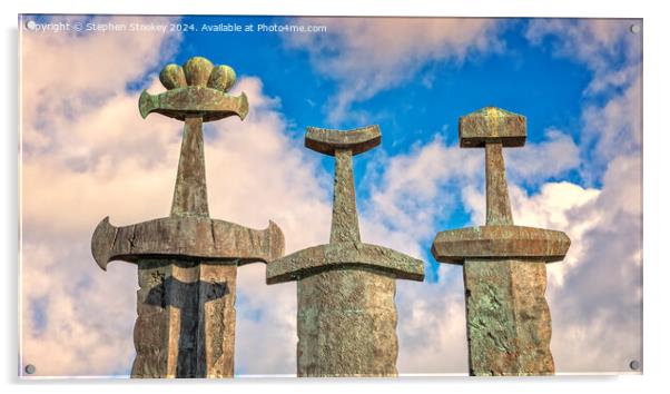 Stavanger Swords Acrylic by Stephen Stookey