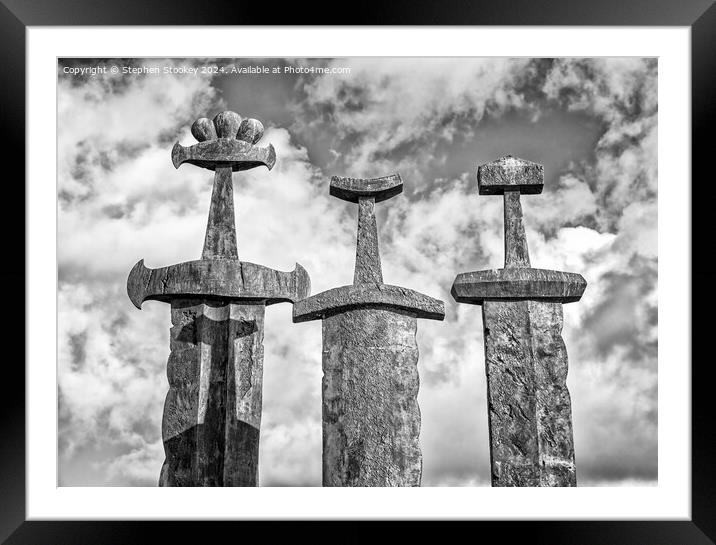 Stavanger Swords #2 Framed Mounted Print by Stephen Stookey