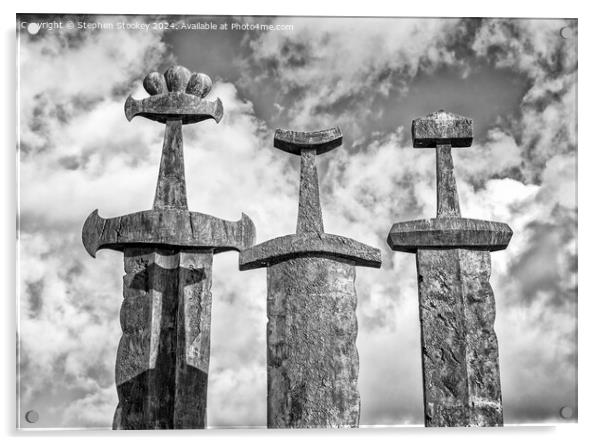 Stavanger Swords #2 Acrylic by Stephen Stookey