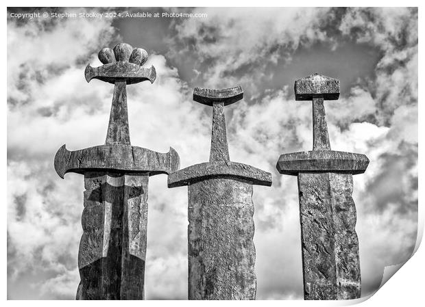 Stavanger Swords #2 Print by Stephen Stookey