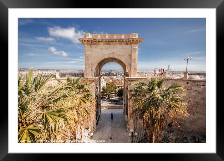 Arch of the cathedral from the Bastion Saint Remy Framed Mounted Print by Holly Burgess