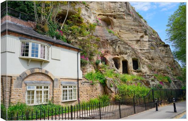 Nottingham Caves Canvas Print by Alison Chambers