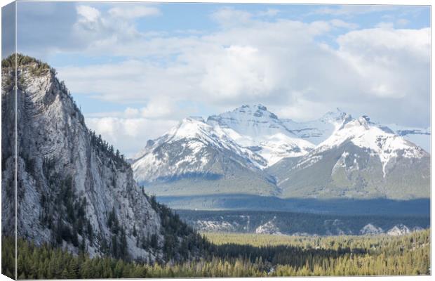 Rocky Mountains Canvas Print by Graham Custance
