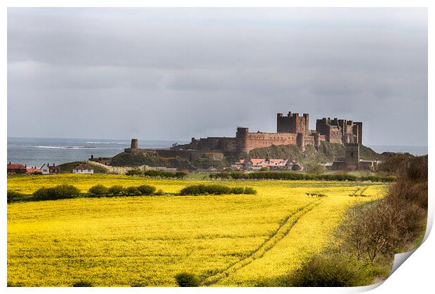 Bamburgh Castle Print by Ceri Jones