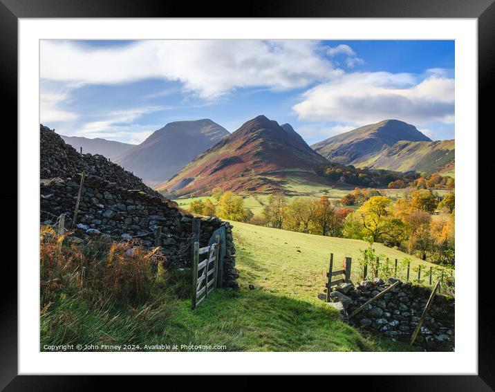 Scope End view, full version, Lake District Framed Mounted Print by John Finney