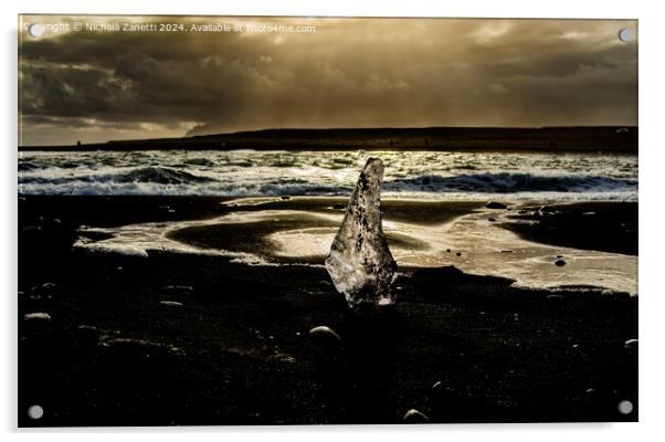 Diamond of Iceland  Acrylic by Nicholà Zanetti