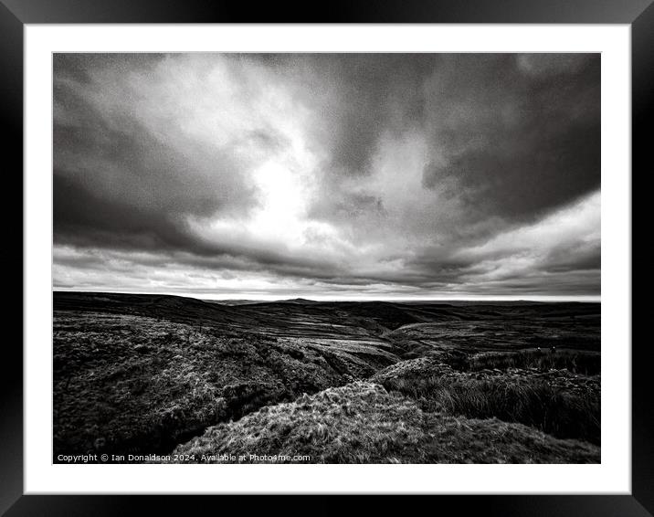 Peak District Landscape Framed Mounted Print by Ian Donaldson