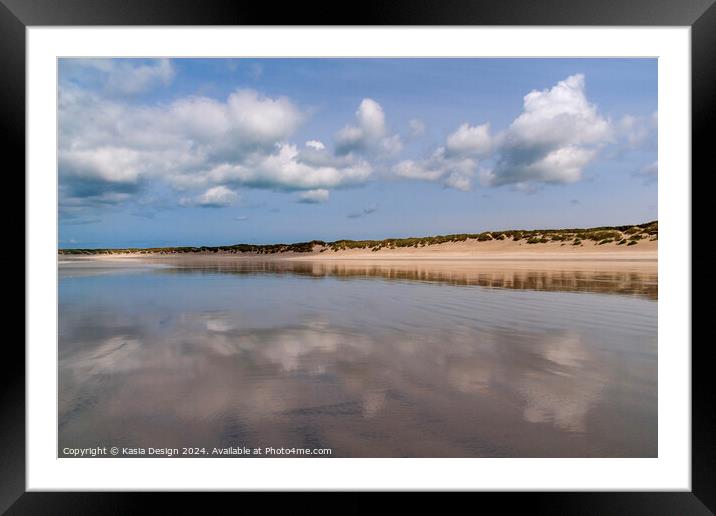 North Uist Cloud Reflections Framed Mounted Print by Kasia Design
