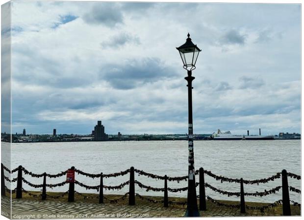 The Mersey Canvas Print by Sheila Ramsey