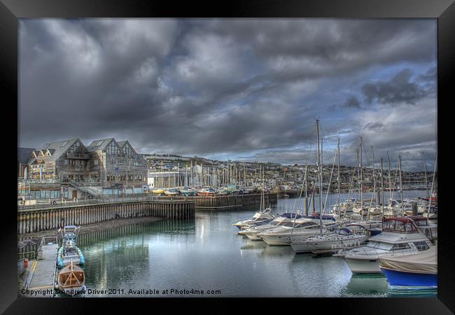 Clearing sky Framed Print by Andrew Driver