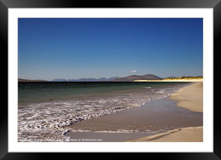 Tranquil Berneray Seaside Oasis Framed Mounted Print by Kasia Design