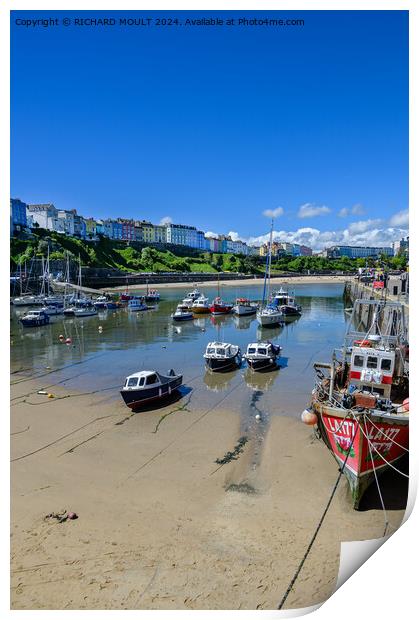 Timeless Tenby Harbour Print by RICHARD MOULT