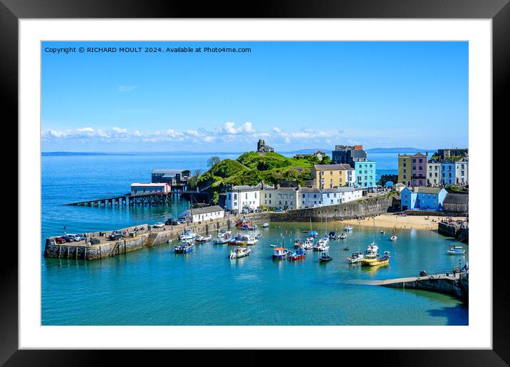 Timeless Tenby Harbour Framed Mounted Print by RICHARD MOULT