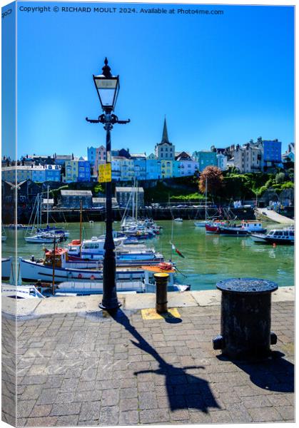 Timeless Tenby Harbour Canvas Print by RICHARD MOULT