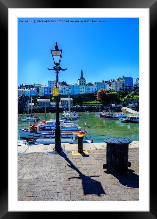 Timeless Tenby Harbour Framed Mounted Print by RICHARD MOULT