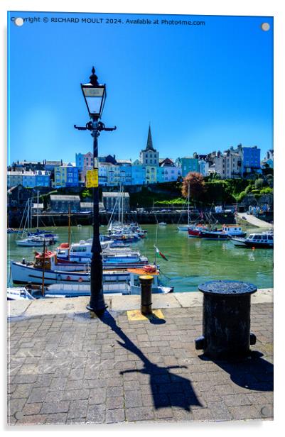 Timeless Tenby Harbour Acrylic by RICHARD MOULT