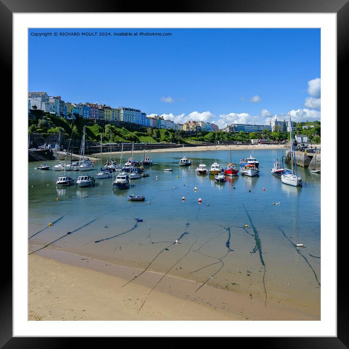 Timeless Tenby Harbour Framed Mounted Print by RICHARD MOULT