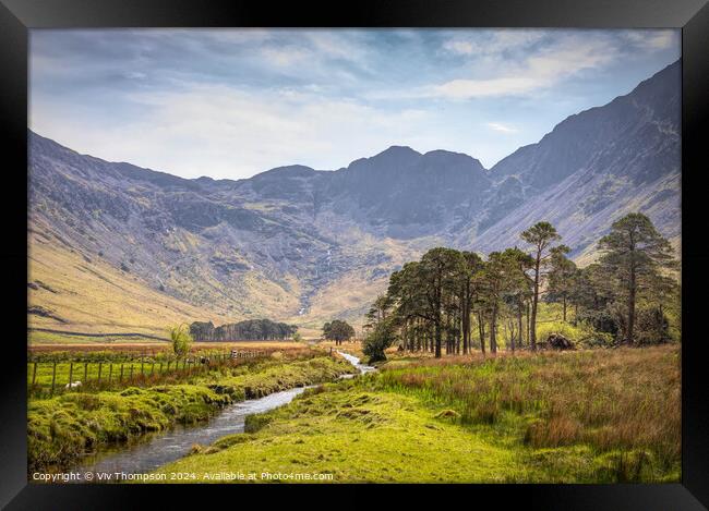 Gatesgarth Dale Beck  Framed Print by Viv Thompson