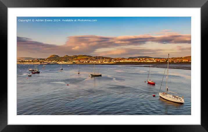 Conwy Harbour  Framed Mounted Print by Adrian Evans