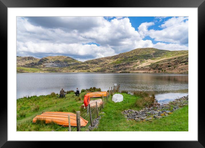 Views around Llyn cwmystradllyn and its valley Framed Mounted Print by Gail Johnson